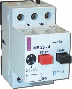 Автомат защиты двигателя MS25 0,1-0,16 A