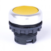 Кнопка плоская желтая с самовозвратом Ex9P1 F y