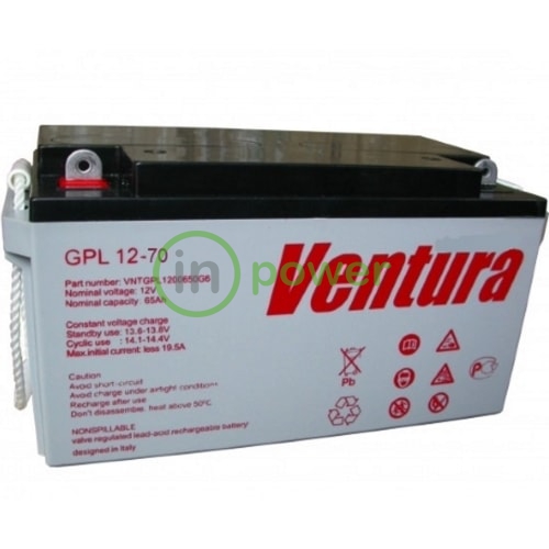 Аккумуляторная батарея Ventura GPL 12-70 (12В, 70Ач) свинцово-кислотная 